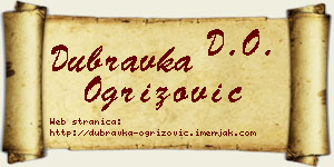 Dubravka Ogrizović vizit kartica